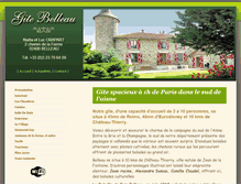 Tablet Screenshot of gite-belleau.com
